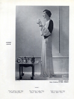 Jeanne Lanvin 1934 Dress for Indoors