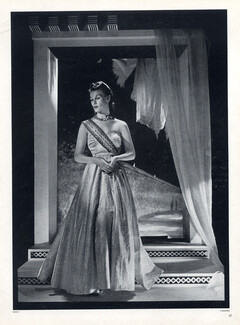 Jeanne Lanvin 1938 Evening Gown Horst