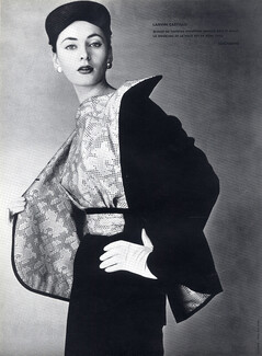 Lanvin-Castillo (Couture) 1953 Blouse Taffetas, Ducharne