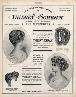 Thierry-Schram (Hairstyle) 1909 Hairpieces