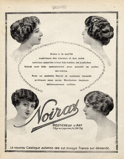 Noirat (Hairstyle) 1912 Hairpieces, Ehrmann