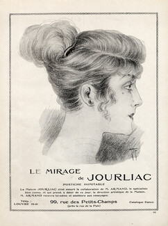 Jourliac (Hairstyle) 1920 Hairpiece, Hairstyle, Marcel Fromenti