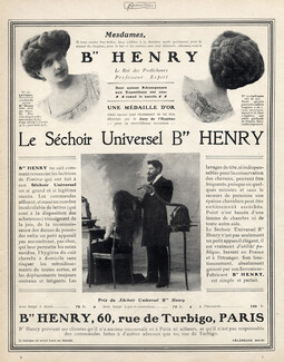 Henry (Hairstyle) 1908 Hairpiece Universal Hairdryer