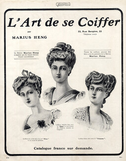Marius Heng (Hairstyle) 1906 Le Trianon Hairpieces