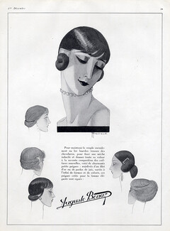 Auguste Bonaz (Combs) 1924 Hairstyles, Art Deco Style, Marcel Fromenti