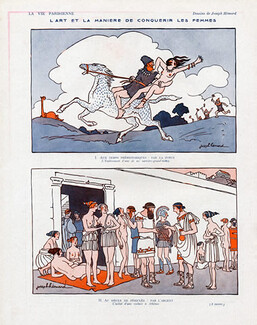 Joseph Hémard 1923 Conquering Women History Comic Strip
