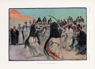 Georges Scott 1901 Bedouin Saber Dance Pyramids Egypt