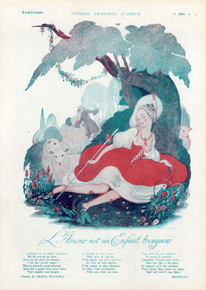 Gerda Wegener 1919 The Shepherdess and her Sheeps