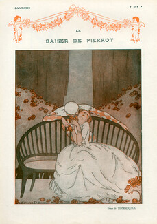 Le Baiser de Pierrot, 1915 - Torné-Esquius The Kiss of Pierrot