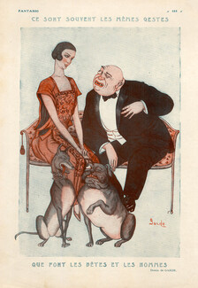 Ce sont souvent les mêmes gestes, 1923 - Garde Animals and Humans