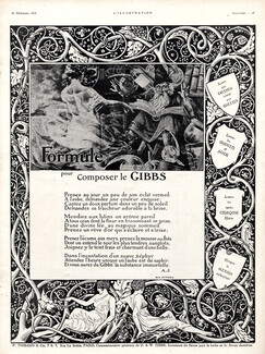 Gibbs (Cosmetics) 1919 Art Nouveau Style