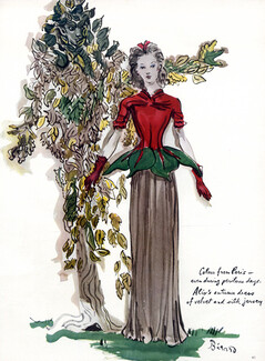 Alix - Germaine Krebs 1940 Evening Gown, Christian Berard