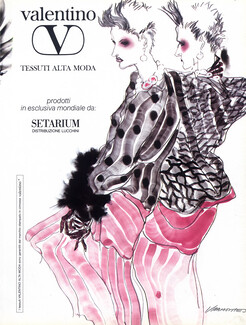 Valentino 1984 Tony Viramontes, 3 illustrated Pages, 3 pages