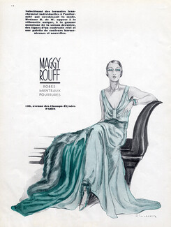 Maggy Rouff (Couture) 1931 Evening Gown