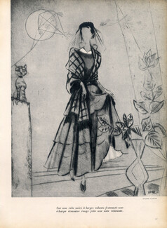 Jeanne Lanvin 1948 Black Dress, Vary