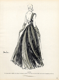 Jeanne Lanvin 1947 Evening Gown, Haramboure