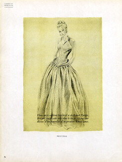 Bruyère 1946 "Renaissance Style" Evening Gown, Victoria Nat