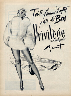 Privilège (Stockings) 1956 Brénot, Pinup Pin-up