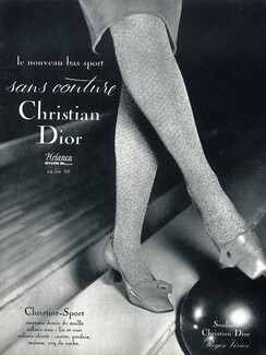 Christian Dior (Lingerie) 1961 Christior-Sport Stockings, Shoes Roger Vivier