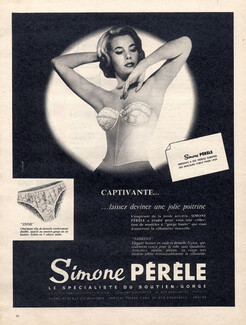 Simone Pérèle (Lingerie) 1958 Bra Slip Snob