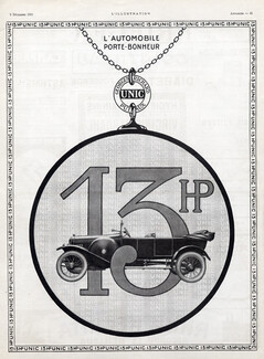 Unic (Cars) 1922 Model 13HP