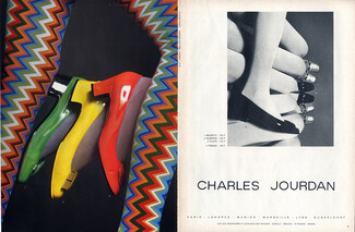 Charles Jourdan (Shoes) 1959 Models Majestic Aubepine..Photo Guy Bourdin