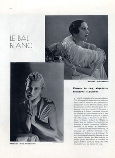 Mrs Elsa Schiaparelli 1932 Hairstyle Feathers George Hoyningen-Huene