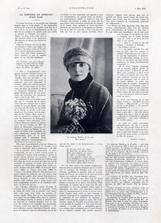 La Comtesse de Noailles n'est plus, 1933 - Portrait, Texte par Albéric Cahuet