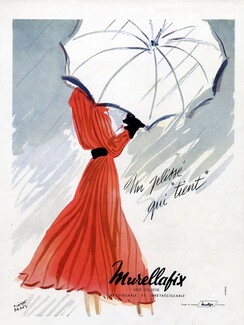 Murellafix (Textile) 1951 Umbrella Pierre Pagès