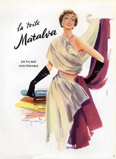 Matalva (Fabric) 1950 Raymond (Brénot)
