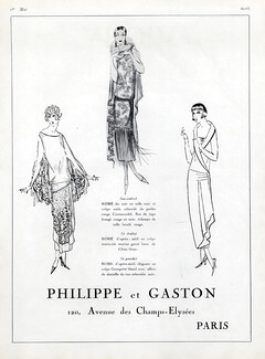 Philippe et Gaston 1924 Evening Gown