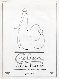 Cyber (Couture) 1924 Address 4 Place de l'Opera, Paris