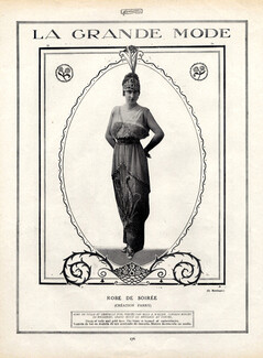 Parry (Couture) 1914 Evening Gown Miss A.Walser Photo Reutlinger