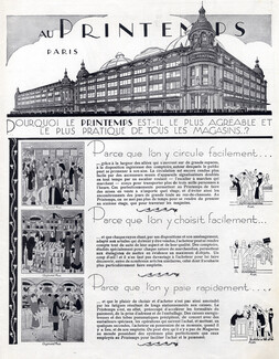 Au Printemps (Department Store) 1925 Shop, Marcel Jacques Hemjic