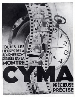 Cyma (Watches) 1928 Art Deco