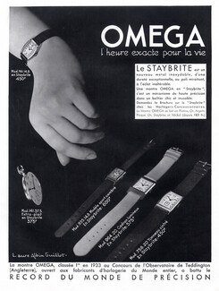 Omega (Watches) 1934 Model Staybrite, Photo Laure Albin Guillot