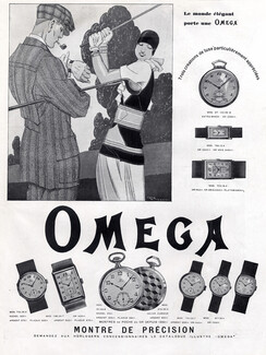 Omega (Watches) 1928 Golfer, René Vincent