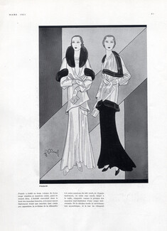 Paquin 1931 Evening Coats Douglas Pollard Evening Gown