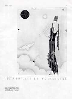 Molyneux 1929 backless evening gown Muslin, Raymond Bret-Koch