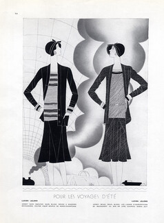 Lucien Lelong 1929 Sport Fashion Suits Raymond Bret-Koch