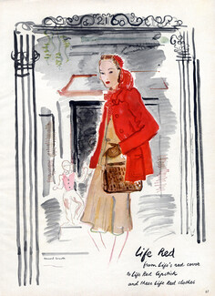 Bernard Lamotte 1940 Life Red Lipstick Clothes