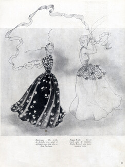 Balenciaga & Maggy Rouff 1944 Evening Gown Dominique
