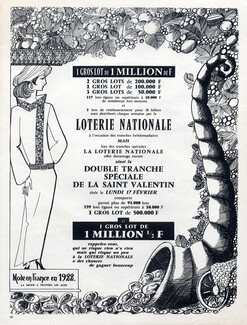 Loterie Nationale 1969 "Mode en France en 1922", Lesourt