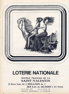 Loterie Nationale 1967 "St Valentin" Lesourt