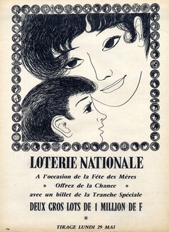 Loterie Nationale 1967 Portraits