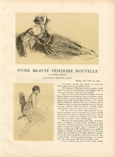 D'une Beauté Féminine Nouvelle, 1927 - William Ablett New Feminine Beauty & Le collier d'émeraude, Texte par Eugène Marsan, 5 pages