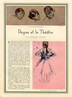Degas et le Théâtre, 1937 - Ballerines, Texte par Georges Grappe, 4 pages
