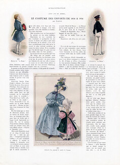 Le Costume des Enfants de 1834 à 1934, 1934 - Children's Fashion, Texte par Jaboune, 6 pages