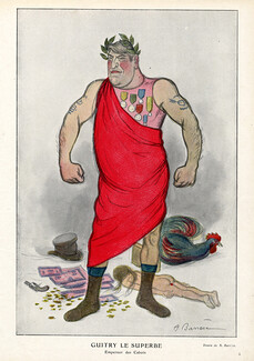 Adrien Barrère 1911 Guitry Le Superbe, Caricature
