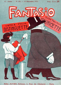 Roubille 1922 Original Cover Fantasio, Election